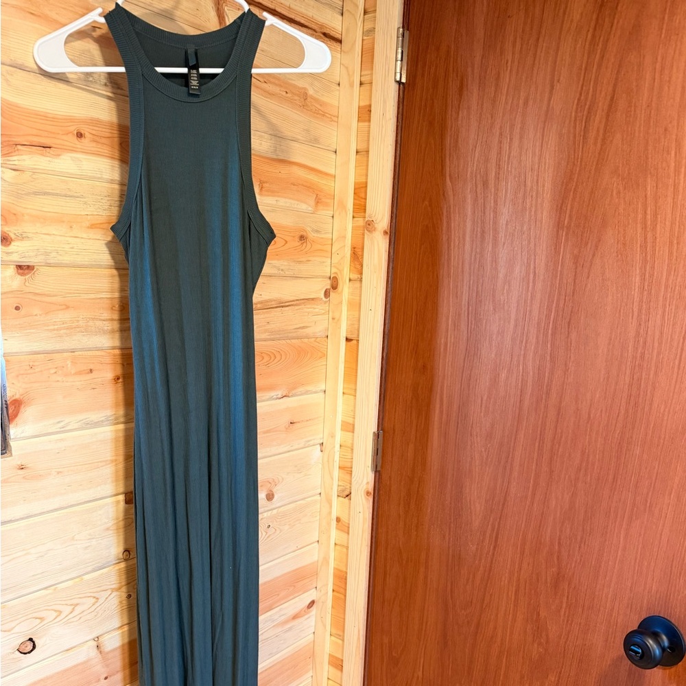 SKIMS Green Maxi Dress